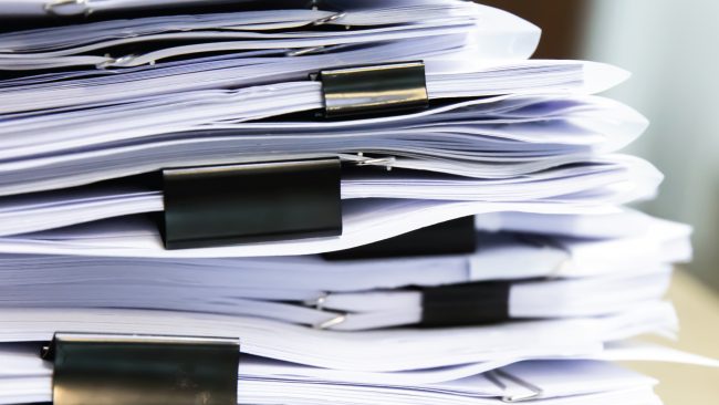 pile of documents